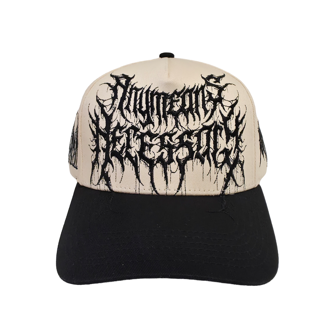 Black roaming hat by Any Means Necessary Clothing featuring a wide brim and casual style.