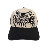 Black roaming hat by Any Means Necessary Clothing featuring a wide brim and casual style.