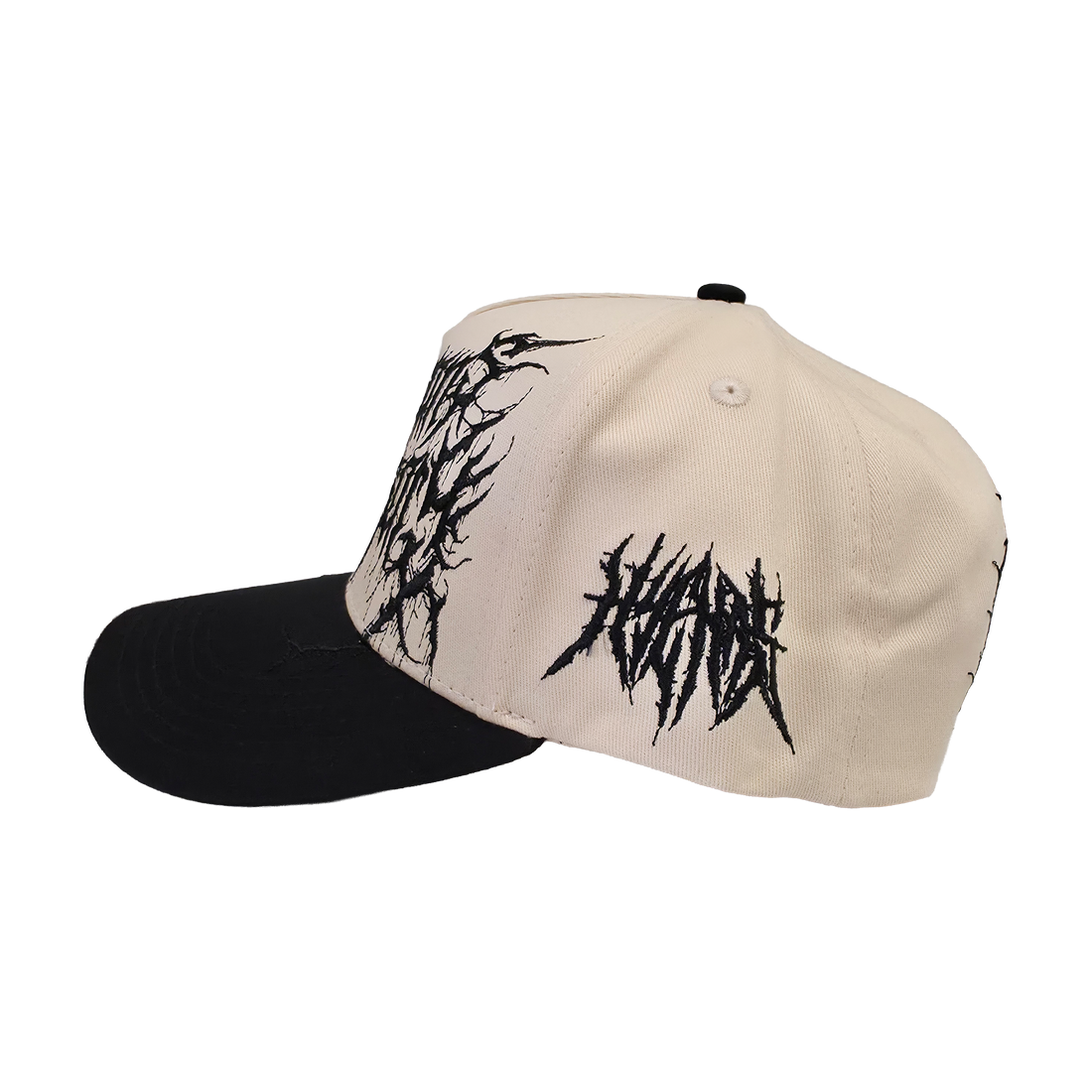 Black Roaming Hat by Any Means Necessary Clothing, stylish wide-brim hat with adjustable strap and casual design.