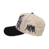 Black Roaming Hat by Any Means Necessary Clothing, stylish wide-brim hat with adjustable strap and casual design.