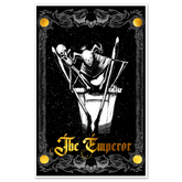 11x17 tarot poster featuring The Emperor from the Major Arcana series by Any Means Necessary Clothing