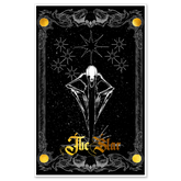 11x17 tarot poster featuring The Star Major Arcana card from Any Means Necessary Clothing. Colorful, detailed tarot illustration.