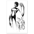 All In Your Head poster by Any Means Necessary Clothing featuring bold, artistic print on 11x17 inch poster.