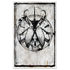 Death Beetle poster featuring detailed black and white artwork, perfect for wall decor from Any Means Necessary Clothing.