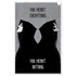 11x17 poster featuring the "Everything Nothing" print by Any Means Necessary Clothing, showcasing minimalist black and white artwork.