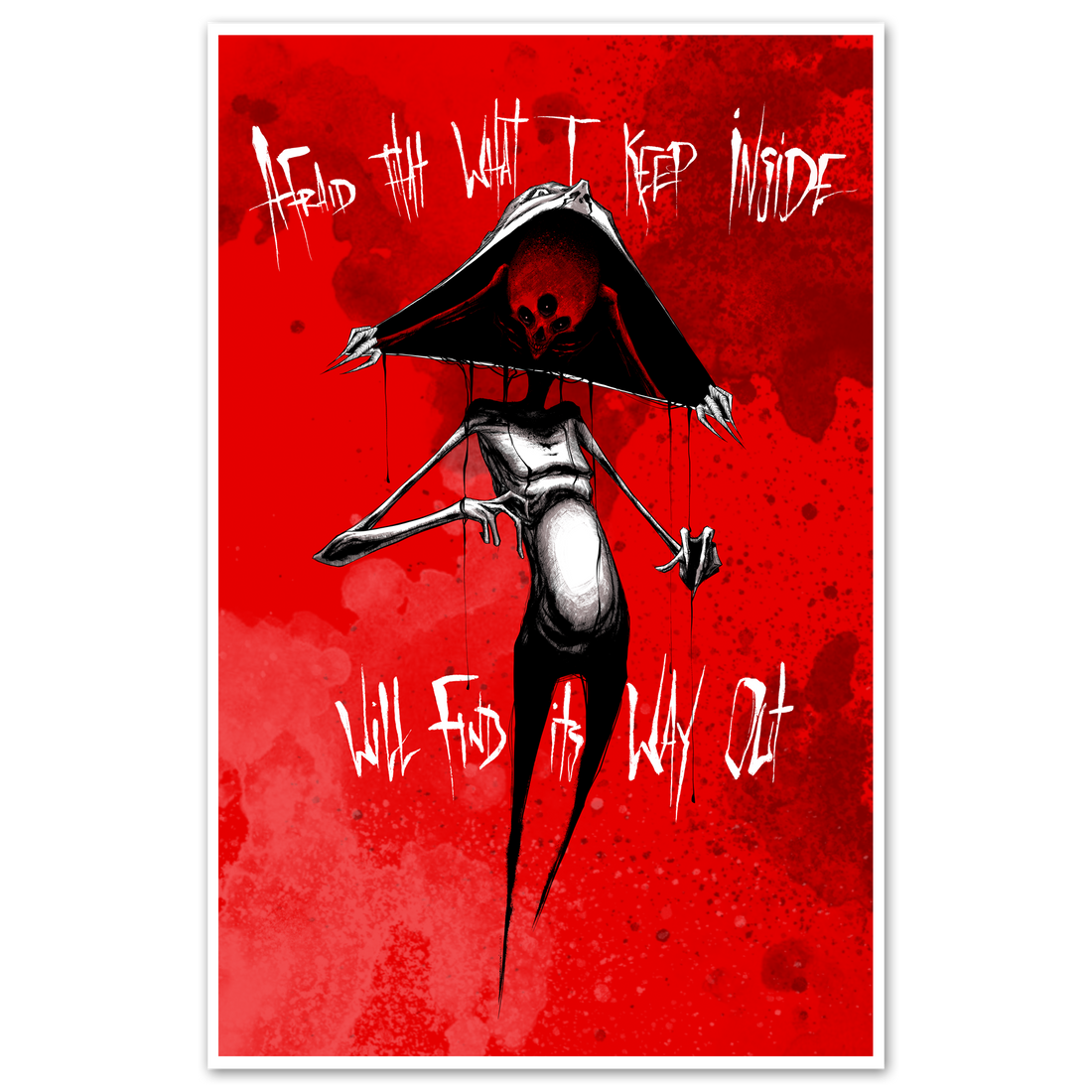 Find A Way poster by Any Means Necessary Clothing featuring inspirational text and bold design on 11x17 print.