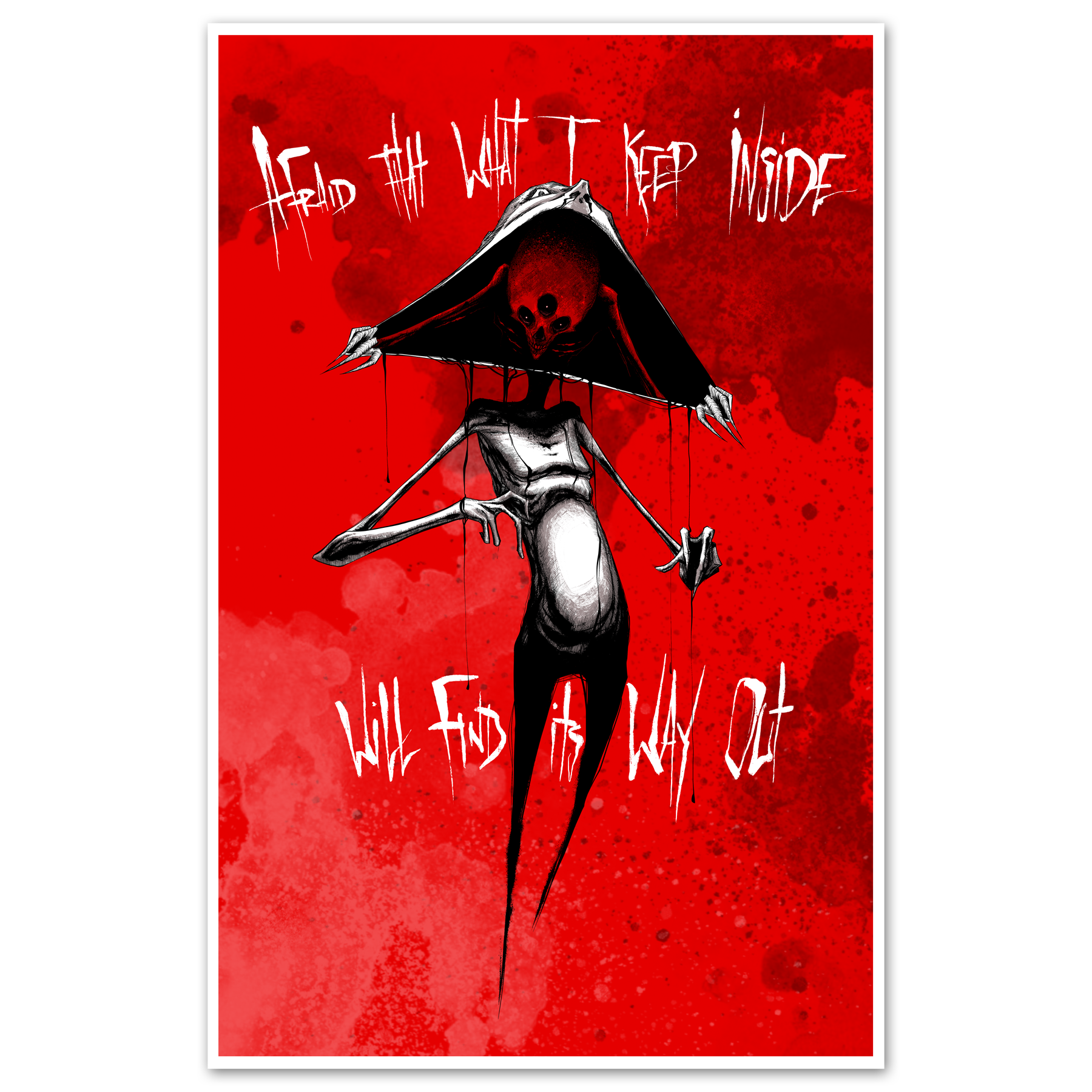 Find A Way poster by Any Means Necessary Clothing featuring inspirational text and bold design on 11x17 print.