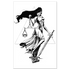 Justice print poster from Any Means Necessary Clothing featuring bold, artistic design on an 11x17 paper.