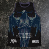 Front view of the Truth Shall Kill jersey shirt by Any Means Necessary Clothing featuring bold printed design.