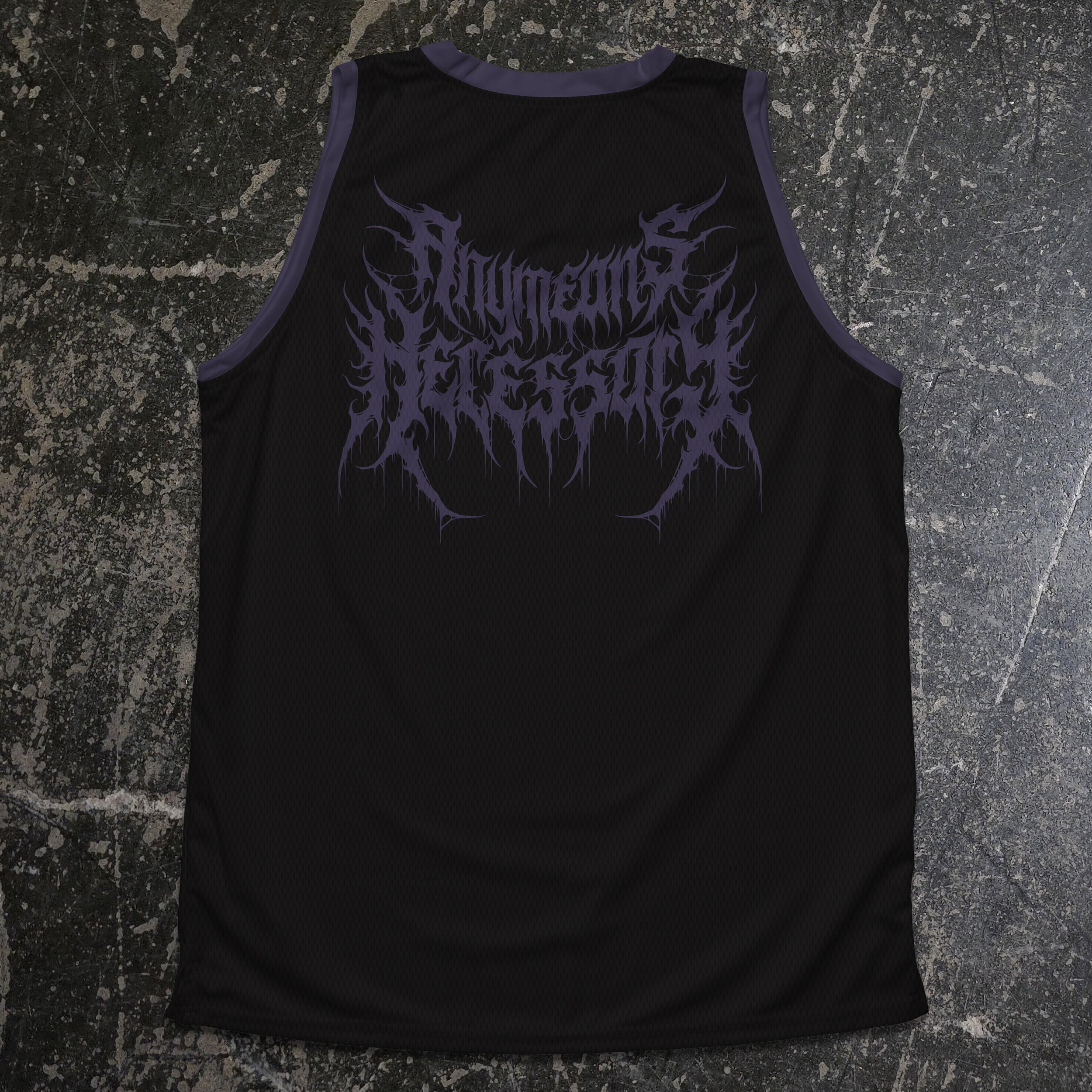 Back view of Any Means Necessary Clothing Truth Shall Kill jersey shirt with bold printed design on the back.