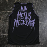 Back view of Any Means Necessary Clothing Walrus Jersey shirt featuring a detailed walrus graphic on the back.