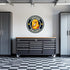 Armed American Supply "I Choose Violence" garage wall decal with bold black lettering on a white background.