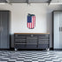 USA beer can garage wall decal by Armed American Supply, featuring a patriotic design for home or garage decor.