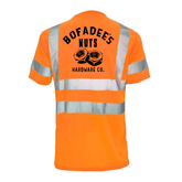 Reflective safety T-shirt by Armed American Supply featuring high-visibility reflective strips on a casual fit shirt.