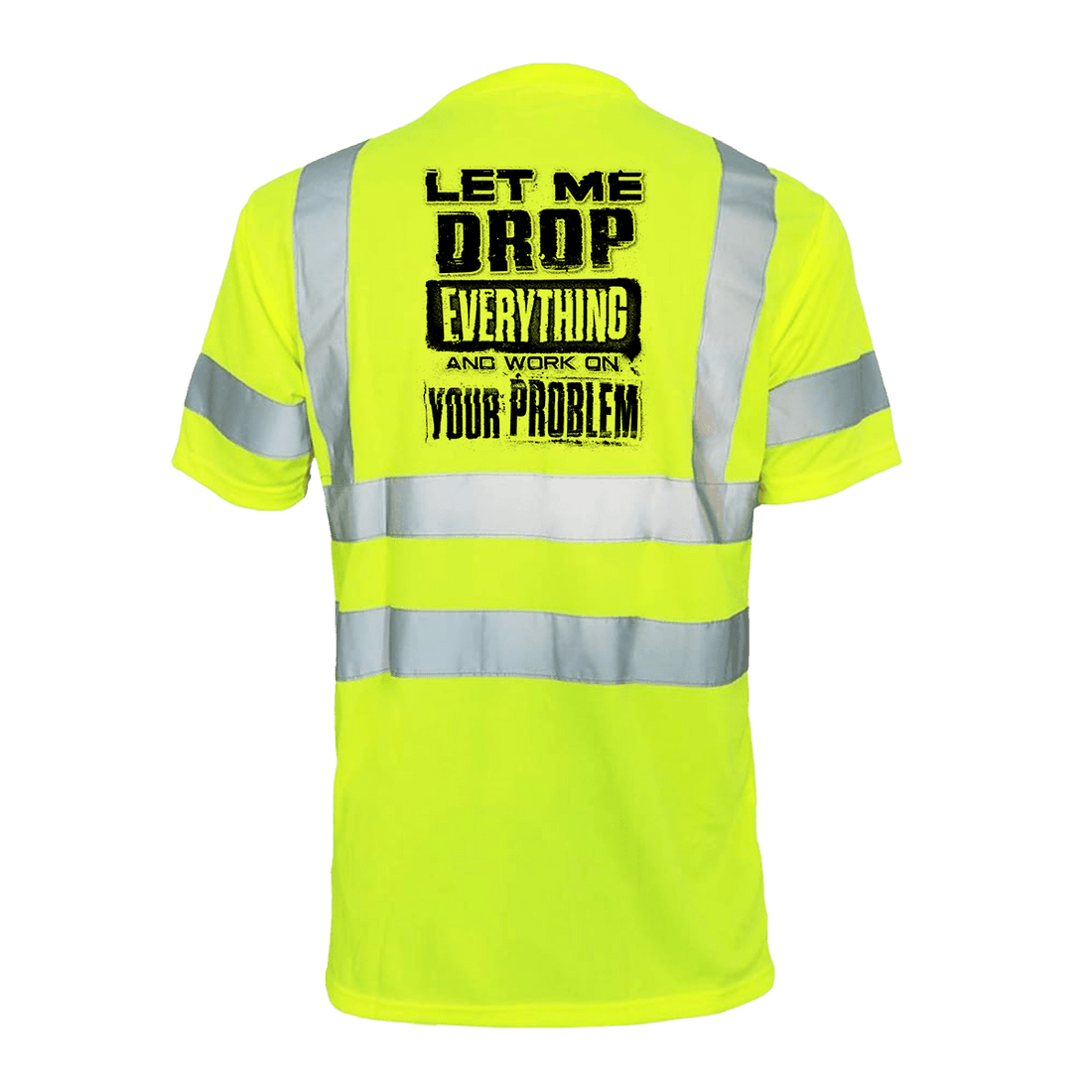 Reflective safety T-shirt by Armed American Supply with high-visibility reflective stripes for enhanced safety.