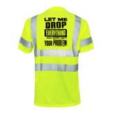 Reflective safety T-shirt by Armed American Supply with high-visibility reflective stripes for enhanced safety.