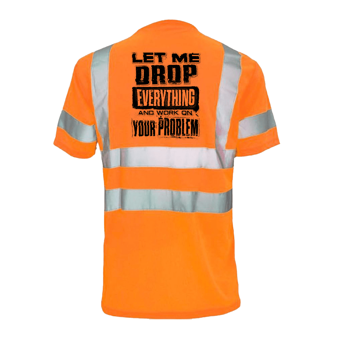 Reflective safety T-shirt by Armed American Supply with high-visibility reflective strips on a casual fit shirt.