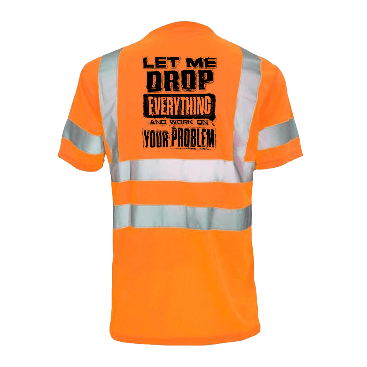 Reflective safety T-shirt by Armed American Supply with high-visibility reflective strips on a casual fit shirt.