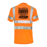 Reflective safety T-shirt by Armed American Supply featuring high-visibility reflective strips and a comfortable fit.