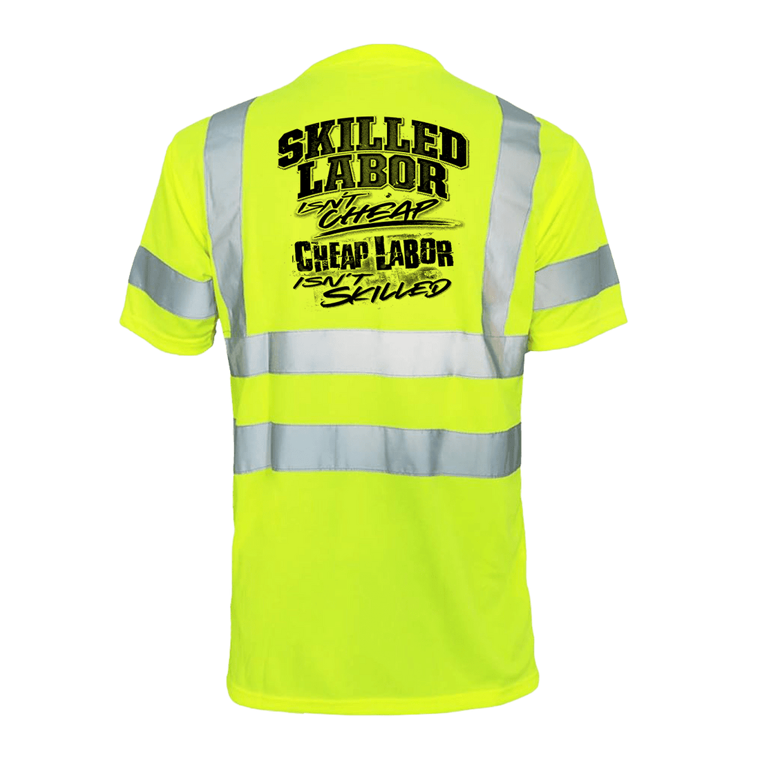 Reflective safety T-shirt by Armed American Supply featuring high-visibility reflective strips and durable fabric for skilled labor.