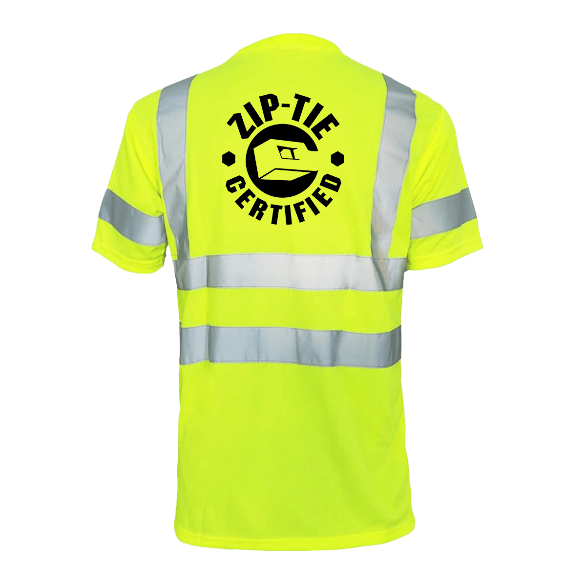 Reflective safety T-shirt by Armed American Supply featuring reflective strips and a comfortable fit for high-visibility safety.