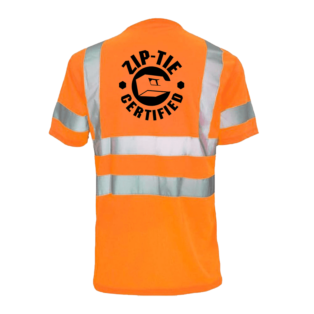 Reflective safety T-shirt by Armed American Supply with reflective stripes, designed for visibility and safety.