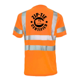Reflective safety T-shirt by Armed American Supply with reflective stripes, designed for visibility and safety.