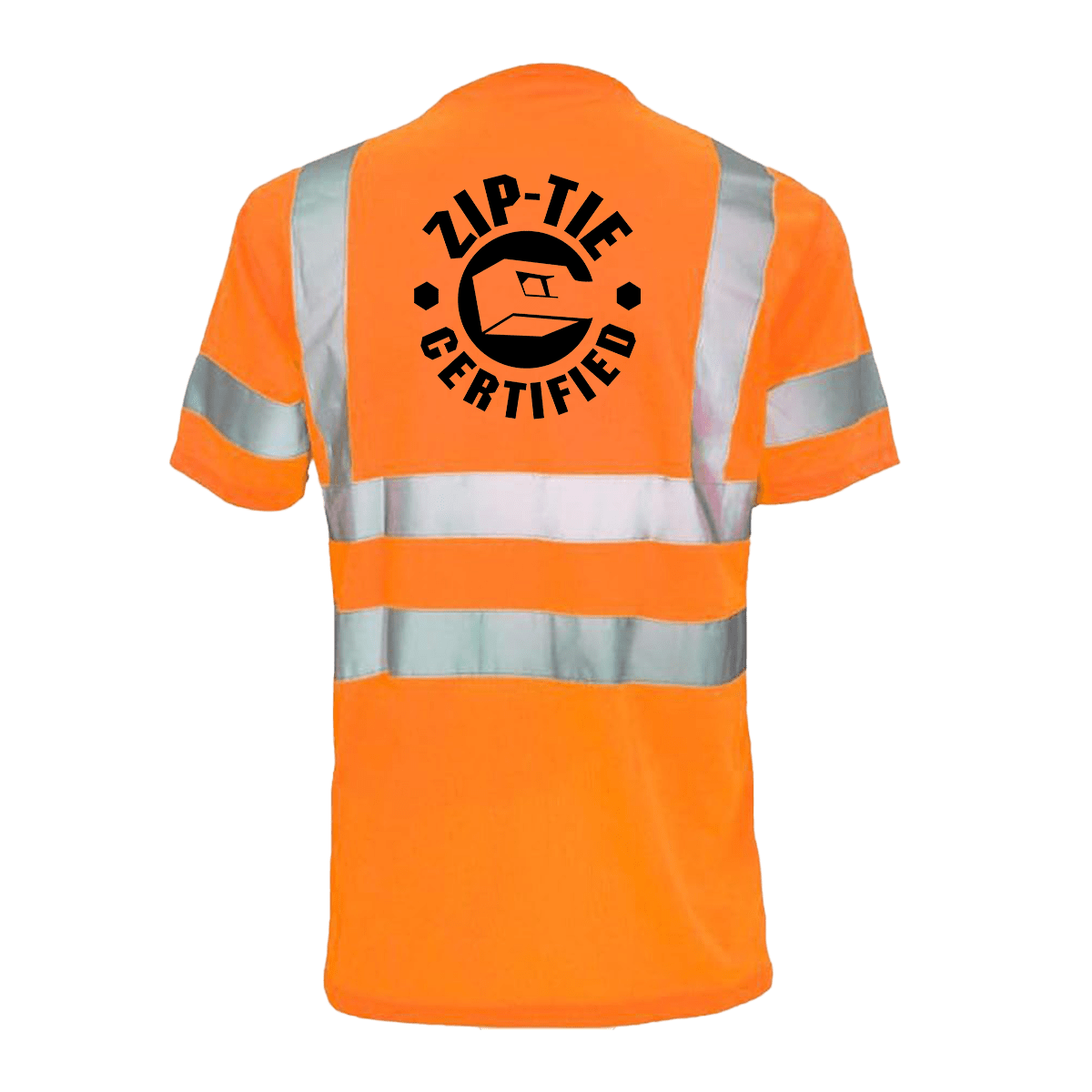 Reflective safety T-shirt by Armed American Supply with reflective stripes, designed for visibility and safety.