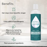 Puracy silicone-free conditioner with dimethicone and sulfate-free formula, shown in a sleek bottle with a pump dispenser.