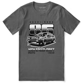 Yūjin Clothing high speed car T-shirt featuring a dynamic car graphic on a casual cotton T-shirt.