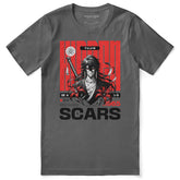 Yūjin Clothing Hidden Scars T-Shirt featuring a graphic design, casual fit, and soft fabric for comfortable everyday wear