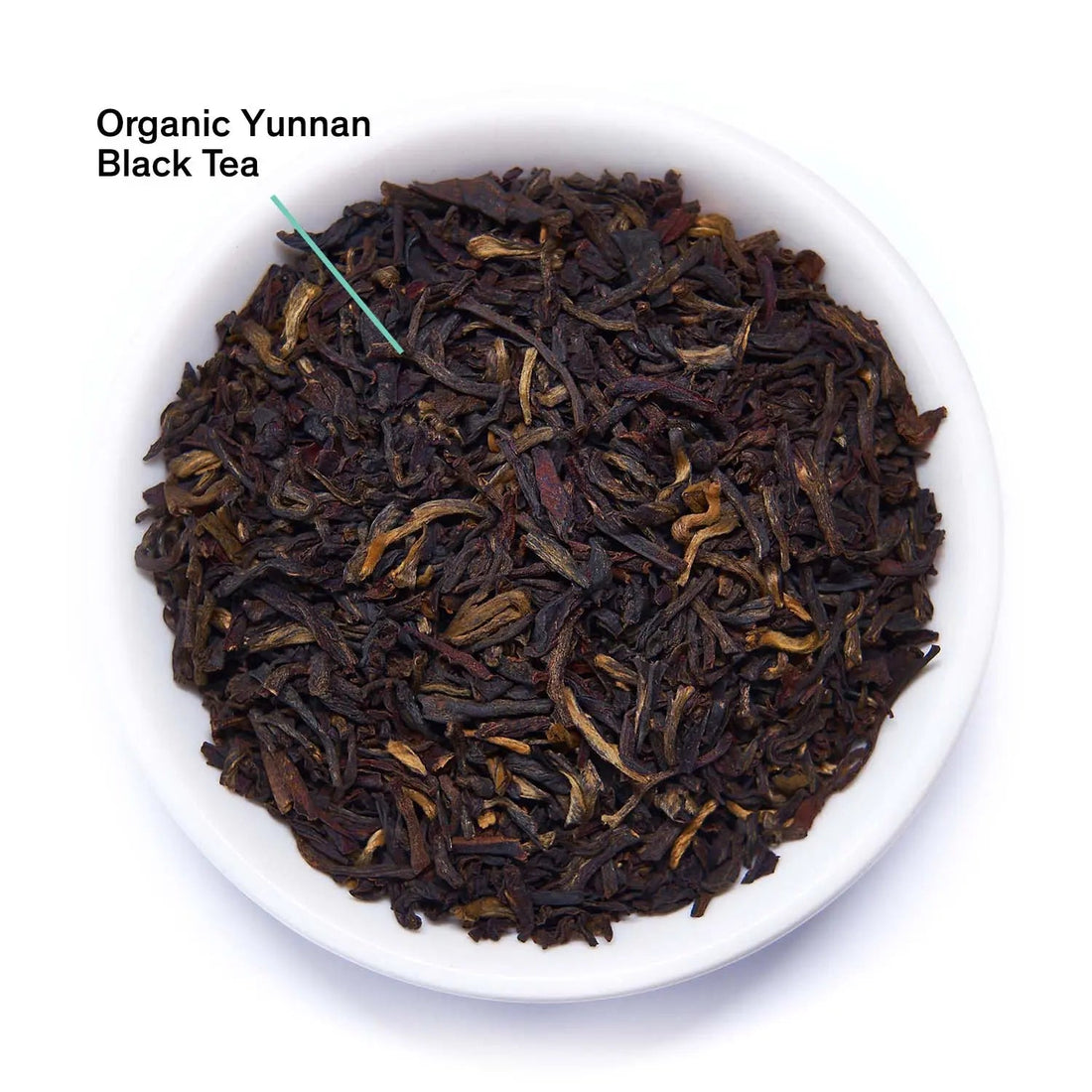 Close-up of black tea leaves from August Uncommon Tea&