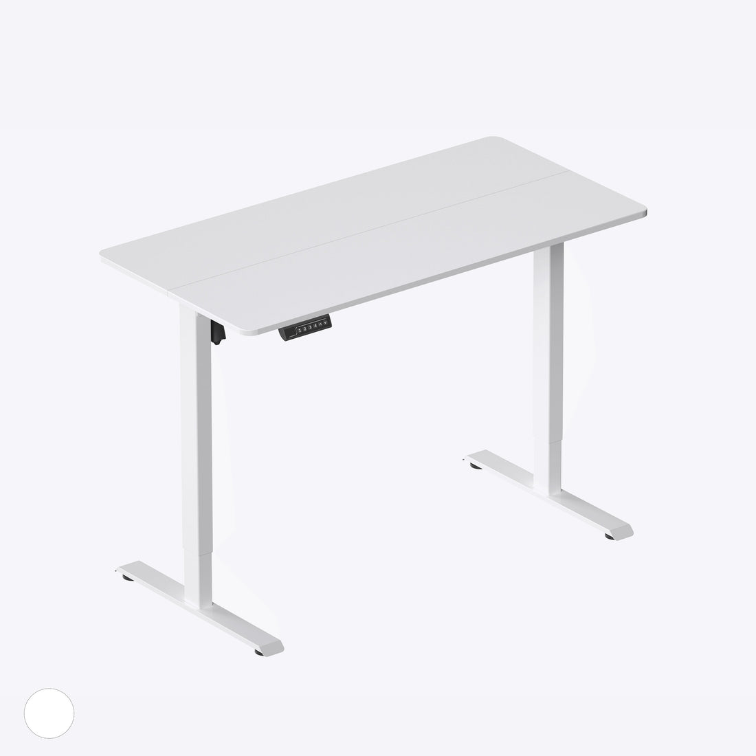 DeerRun® electric standing desk, 39 x 23 inches, height adjustable with a sleek black surface and sturdy metal frame.