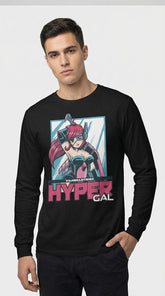 Yūjin Clothing Galaxy Warrior long sleeve T-shirt featuring cosmic galaxy print and comfortable fit for casual wear.