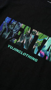 Yūjin Clothing Neo Hentai T-Shirt featuring bold graphic design and comfortable fit, made of soft fabric for casual wear.