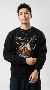 Yūjin Clothing Kitsune sweatshirt featuring a fox design, soft fabric, and casual fit, perfect for comfortable everyday wear.