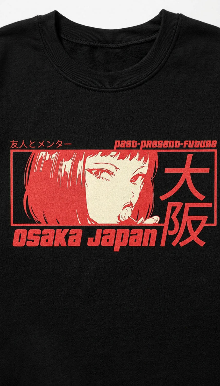 Yūjin Clothing Osaka sweatshirt featuring a cozy, casual fit with a stylish design and soft fabric in a versatile color.