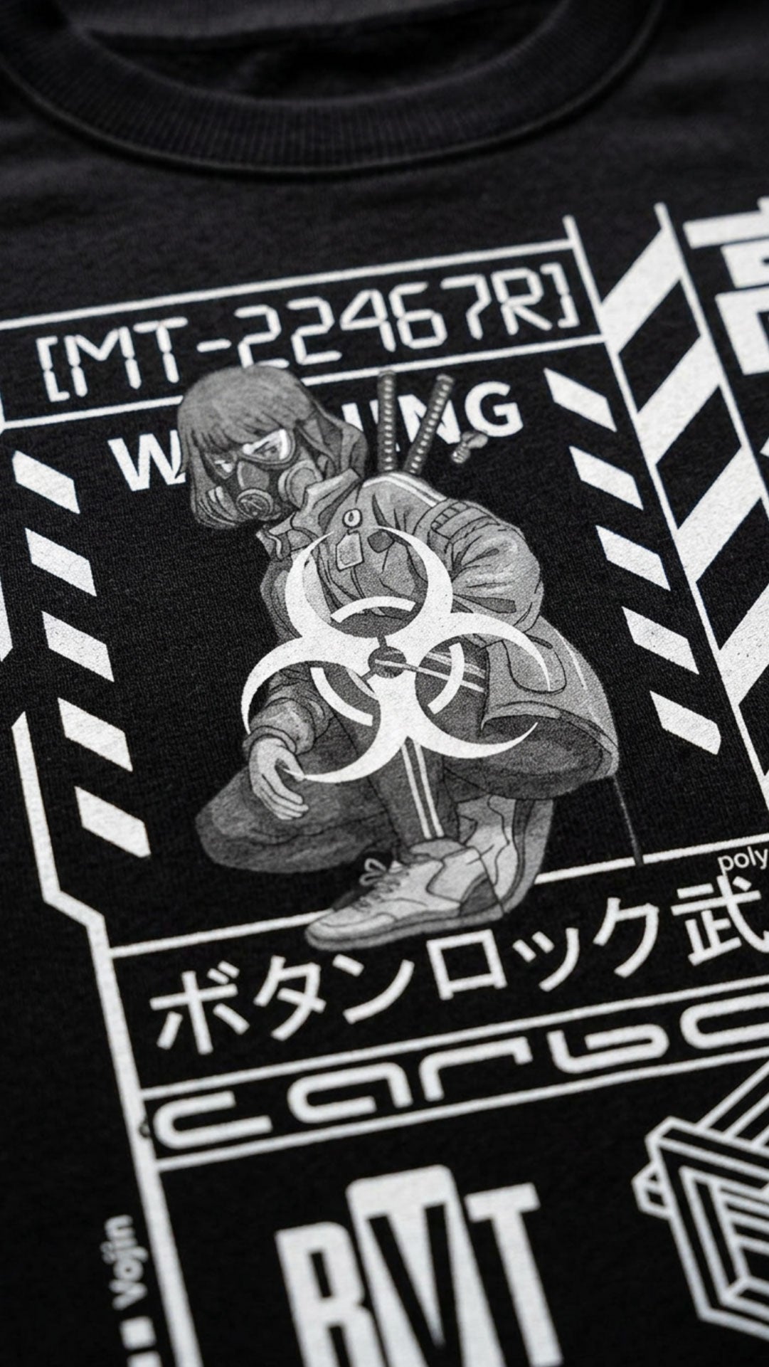 Yūjin Clothing Near Future sweatshirt in soft fabric with a casual fit, featuring a modern graphic design on the front.
