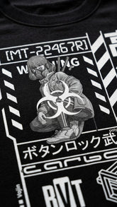 Yūjin Clothing Near Future sweatshirt in soft fabric with a casual fit, featuring a modern graphic design on the front.