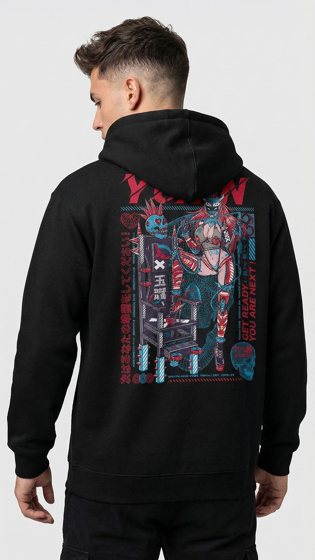 Yūjin Clothing Get Ready hoodie featuring a comfortable fit and stylish design, shown in a front view on a plain background.
