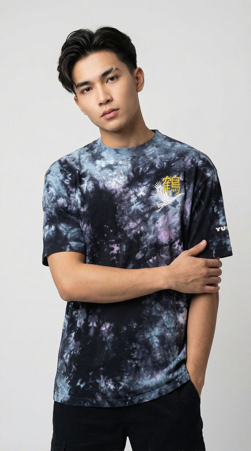 Tancho-zuru Tie-Dye T-shirt