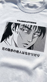 Yūjin Clothing Love Hurts sweatshirt featuring a casual fit with bold graphic design, perfect for comfortable everyday wear.