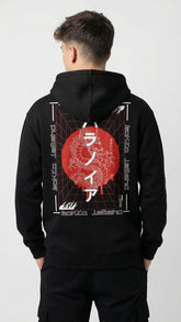 Yūjin Clothing Legend Hoodie featuring a comfortable fit and stylish design, shown on a model with a front view.