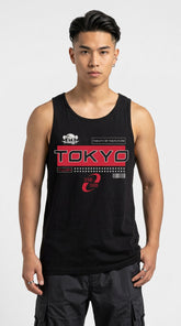 Modern Tokyo Tank Top by Yūjin Clothing, lightweight sleeveless top with minimalist design and casual fit, perfect for summer wear.