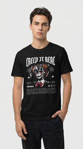Yūjin Clothing Bad Thoughts T-Shirt featuring a casual fit with graphic print on front, made from soft cotton fabric.