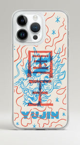 Japanese Dragon iPhone case by Yūjin Clothing featuring a detailed dragon illustration on a sleek phone cover.