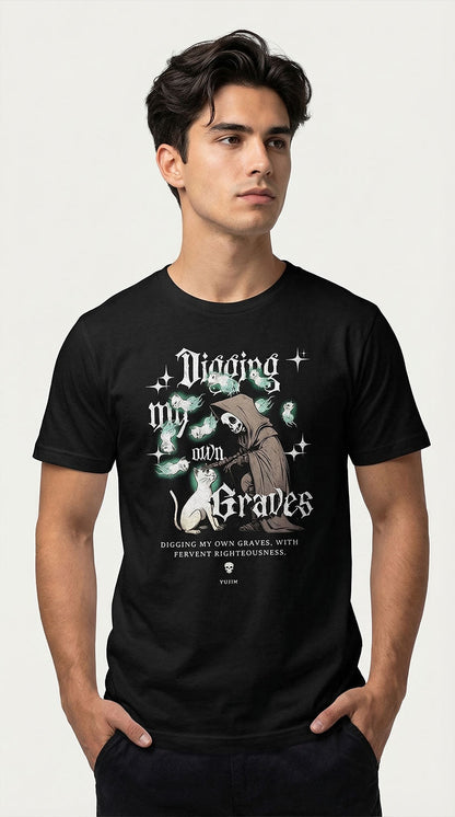 Digging My Own Graves Cat T-Shirt