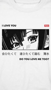 Yūjin Clothing I Love You sweatshirt featuring a cozy, casual design with "I Love You" text on soft fabric, perfect for everyday wear.