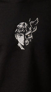 Yūjin Clothing Dark Side hoodie featuring a black design with a hood, front pocket, and casual fit.