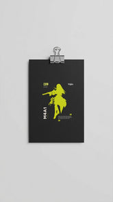 Colorful gamer girl poster by Yūjin Clothing featuring vibrant gaming-themed artwork on high-quality paper.